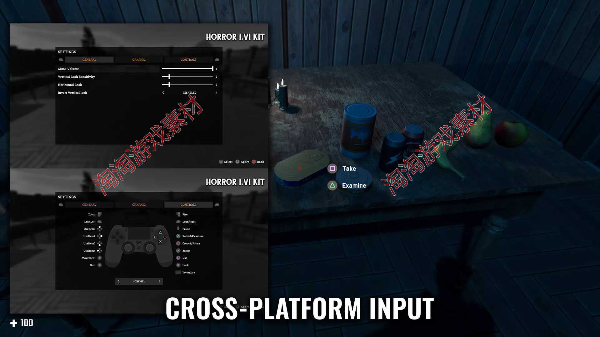 Unity3d Horror FPS kit v1.6.3c  恐怖解谜逃脱游戏项目源码