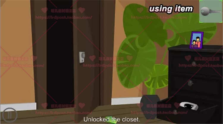 Unity3D 密室逃脱解谜游戏项目源码 2d Escape Engine 1.45