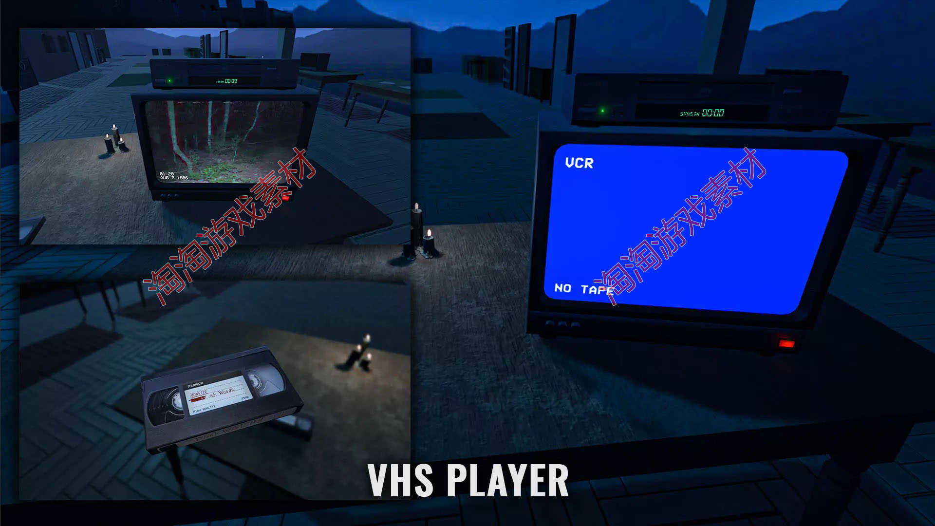Unity3d Horror FPS kit v1.6.3c  恐怖解谜逃脱游戏项目源码