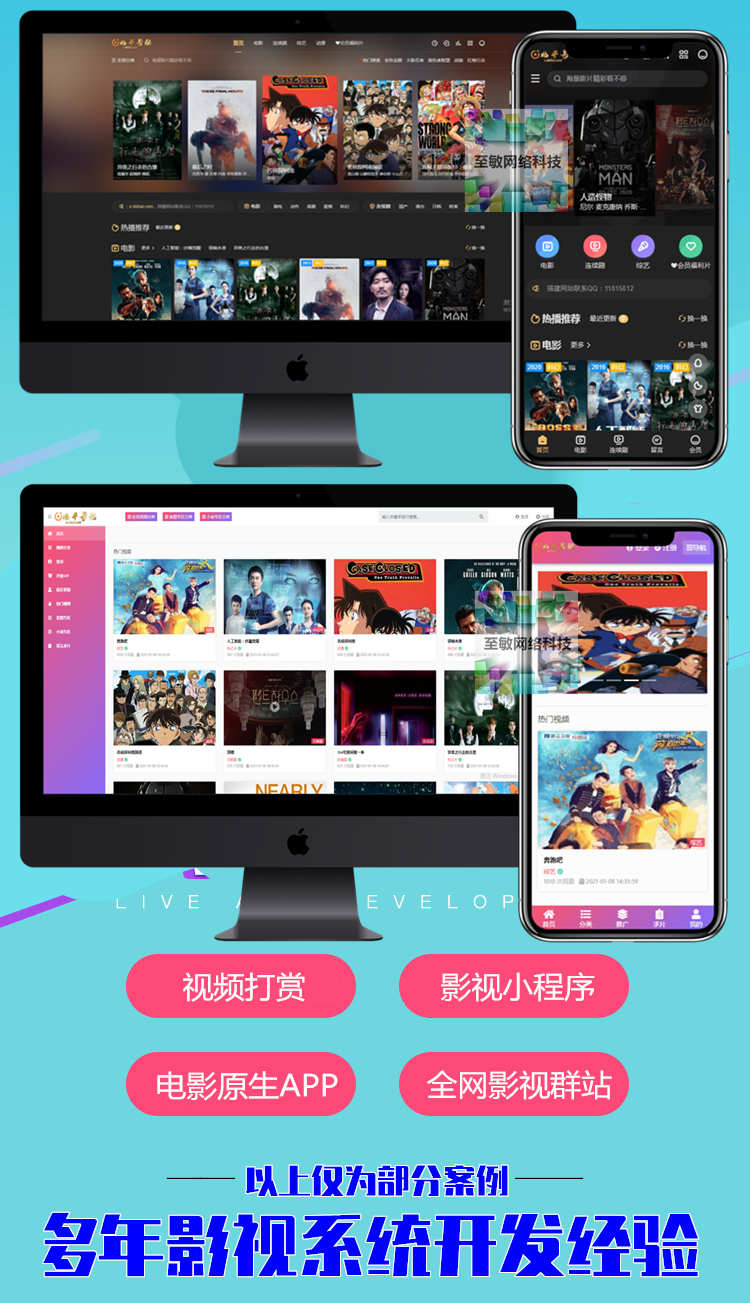 视频打赏app开发H5影视小说包天包周包月会员权益单独买断 售源码