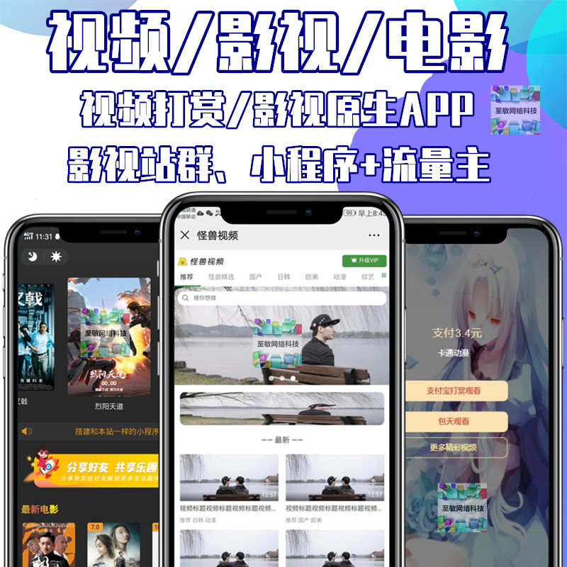 付费视频打赏APP开发付费小说视频单独购买会员包月包天 源码搭建