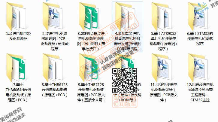 步进电机原理图PCB算法驱动板源码电路电机控制器开发板元件bom
