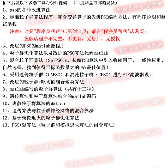 改进粒子群(pso)算法程序源码/混合/离散粒子群算法 ga PSO SA